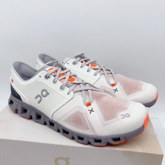 On Cloud X 3 Running Shoe Lightweight Training Ivory/ Alloy Mens Size US 14 main image 5
